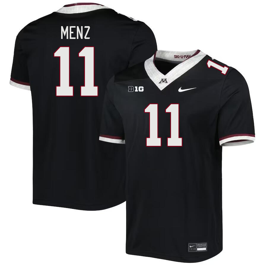 Men #11 Karter Menz Minnesota Golden Gophers College Football Jerseys Stitched Sale-Black